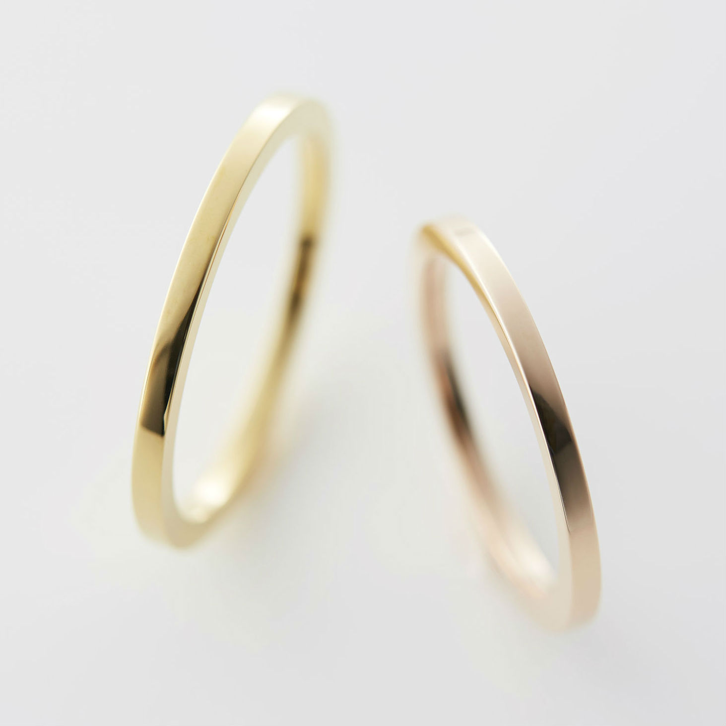 細身で可愛いゴールドの結婚指輪ブランド