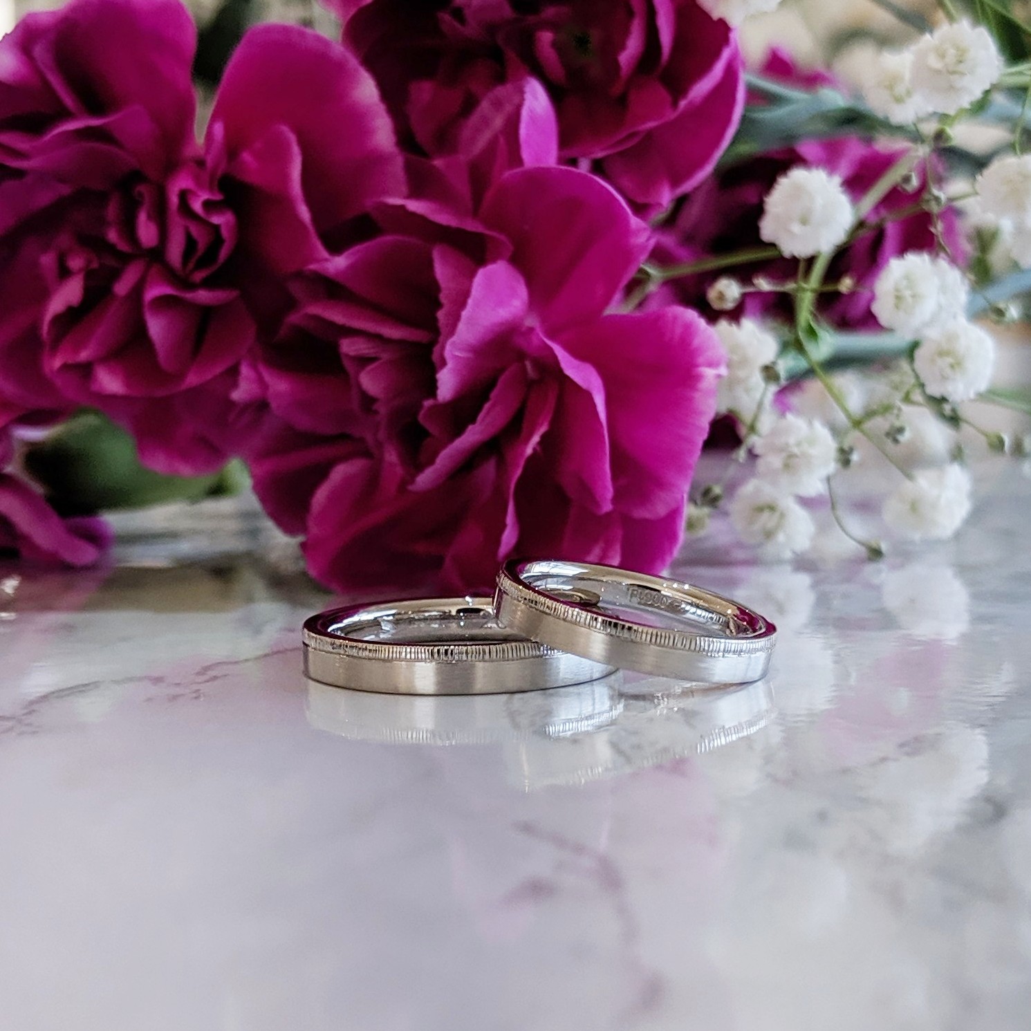 ヘアラインの結婚指輪 マリッジリング