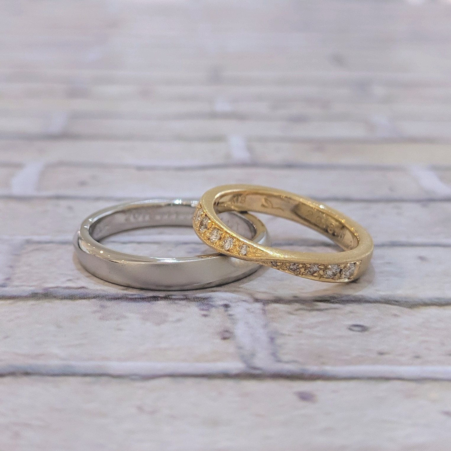 プラチナ ゴールド 結婚指輪