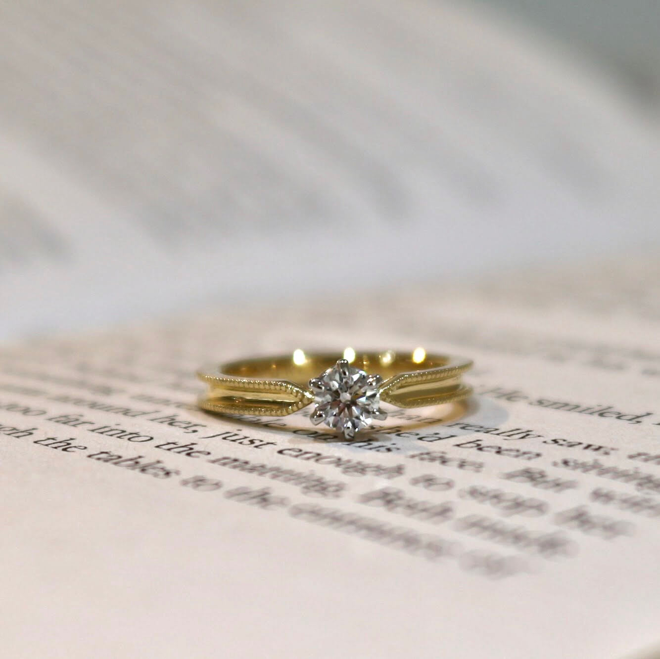 アンティークな婚約指輪