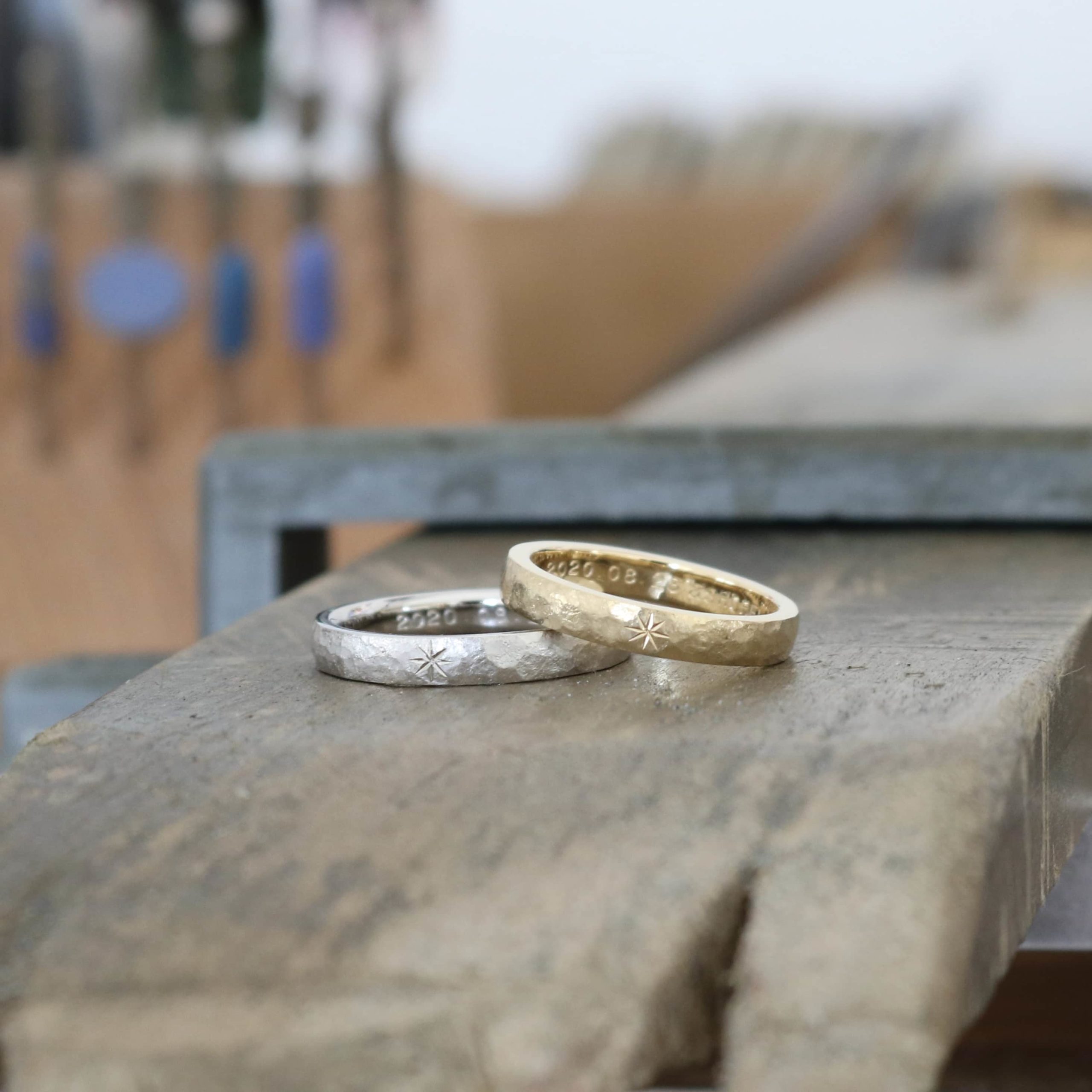 手作りの結婚指輪