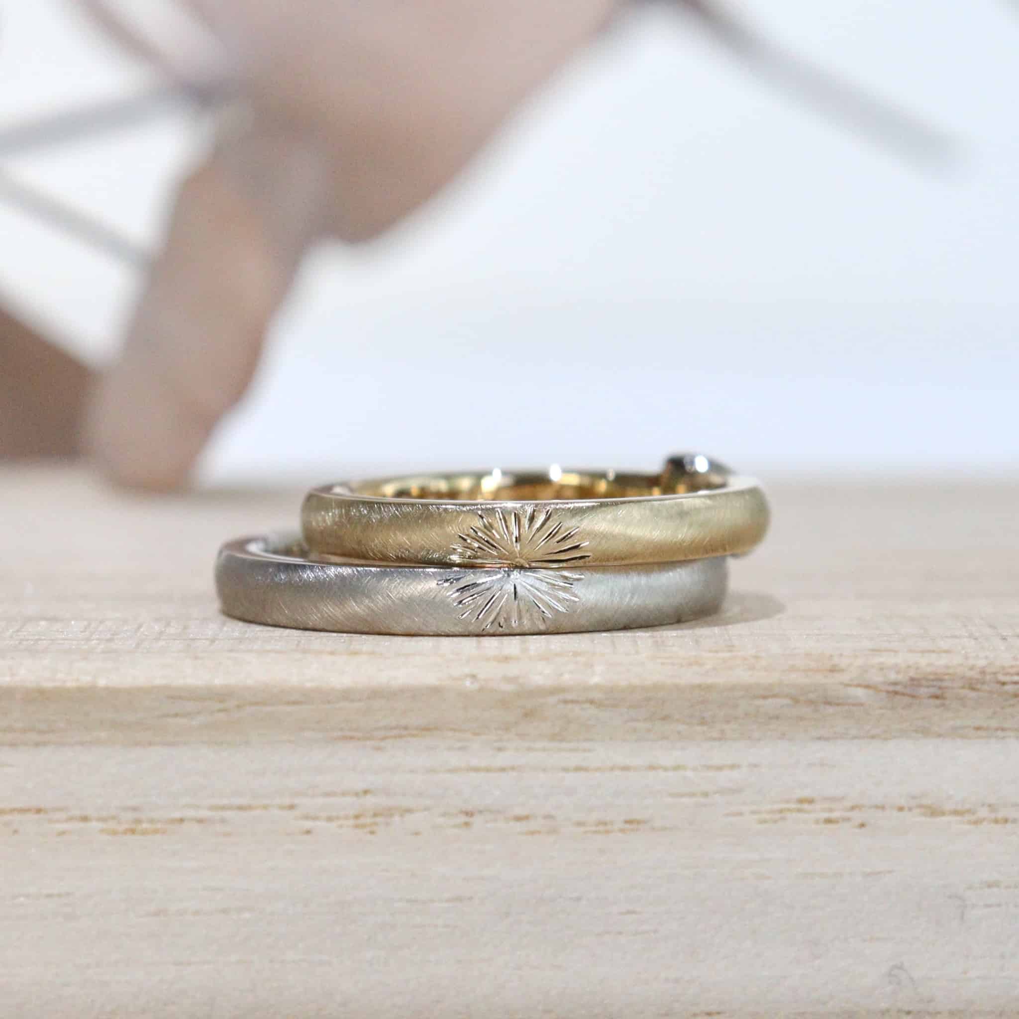 リバーシブルでお作りした結婚指輪