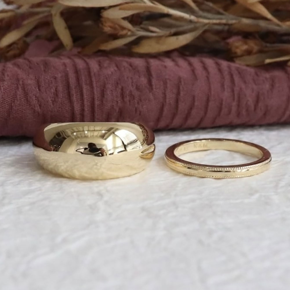 幅違いの結婚指輪