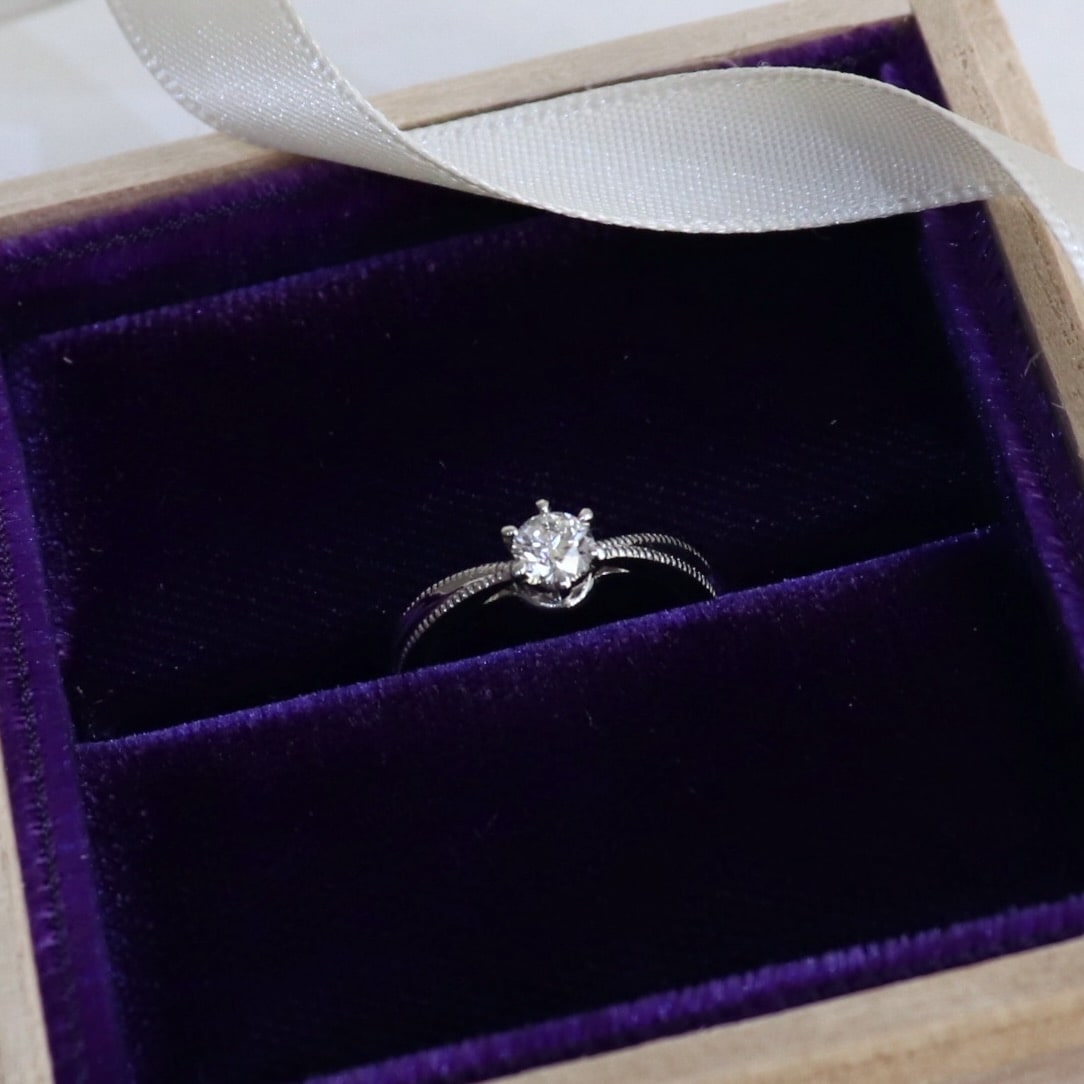 婚約指輪をあとから選んで制作した指輪